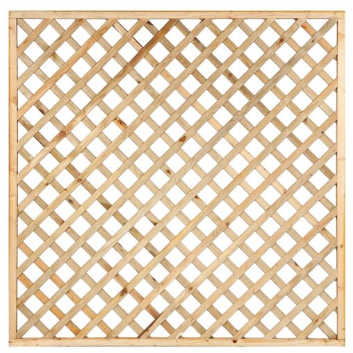 Trellisscherm diagonaal grenen 180 x 180cm